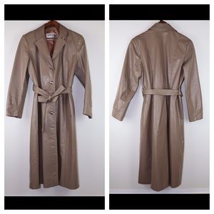 Vtg northside fashion trench coat beige